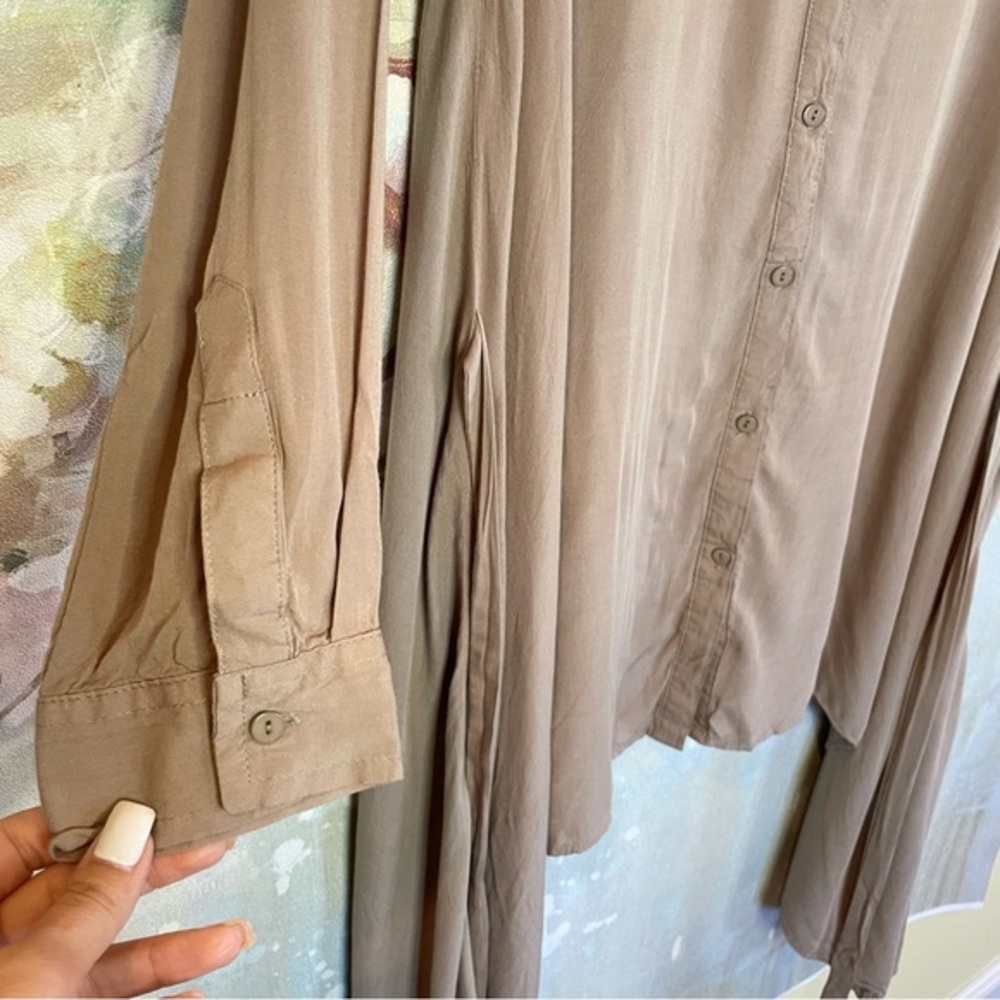 Umgee Brown High-Low Tunic Top - Picture 7 of 11